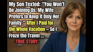 I Paid for Their Entire Vacation... My Son Texted: “You’re Not Invited.” So I Froze the Credit Card