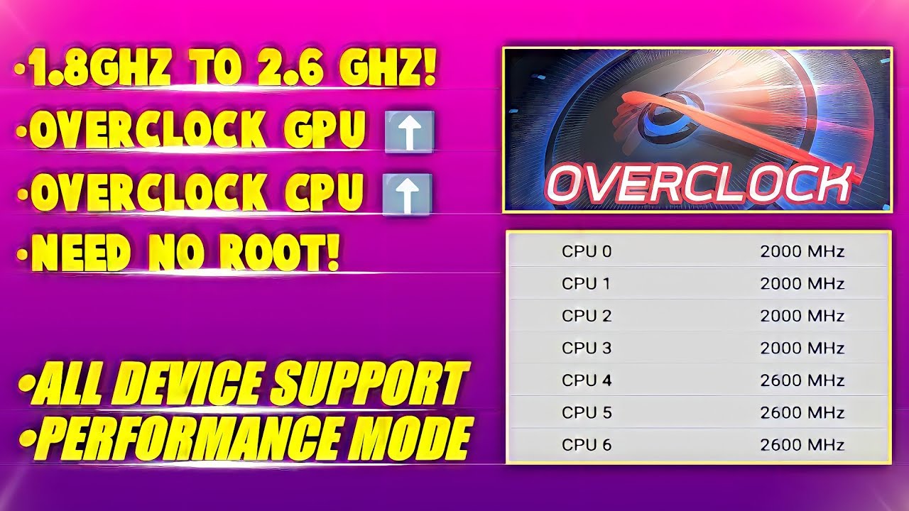 How To Overclock Android (No Root) Speed Performance ⚡ Increase Gaming