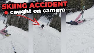 Ski Accident Caught On Camera