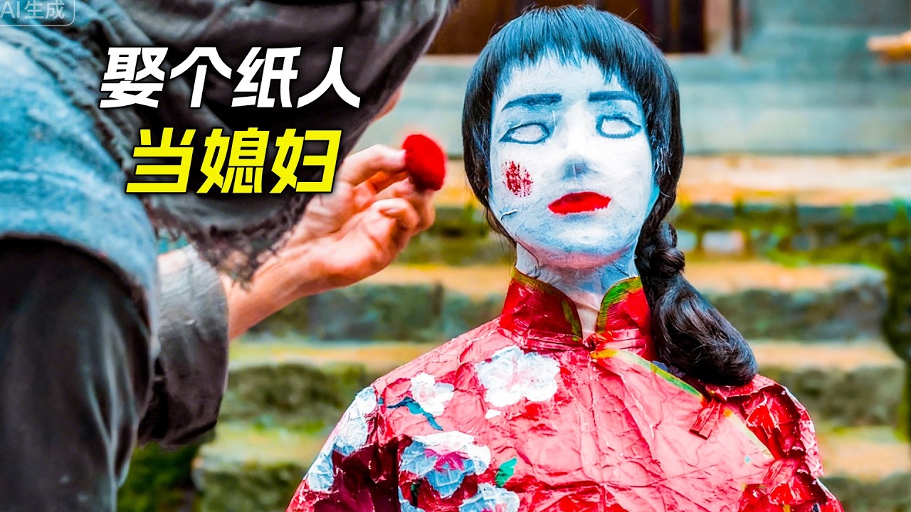 50歲老光棍，娶了個紙人當媳婦，不料當天晚上發生了意外，科幻，奇幻，電影，解說，獵奇，懸疑，冒險，恐怖，超能力