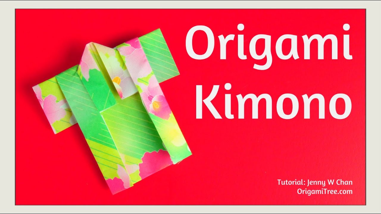  Origami  Kimono  Paper Crafts Paper Kimono  YouTube