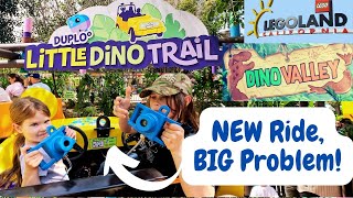 This NEW Ride has a BIG Problem in Legoland California's Dino Valley! POV of Duplo Little Dino Trail