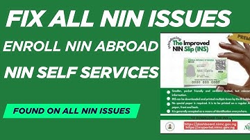 The EASIEST Way to Enroll NIN Abroad and in Nigeria | NIN MODIFICATIONS |