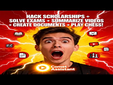 إزاي تخترق المنح وتحل الامتحانات وتلخص الفيديوهات وتلعب الشطرنج بثانية واحدة مع Comet Assistant