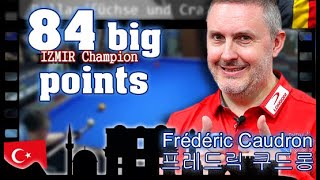 84 big points by champion 🇧🇪 Frederic Caudron at 🕌 Izmir bilardo cup 2019