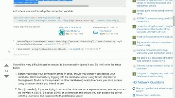 47.  Connection String in Web Config