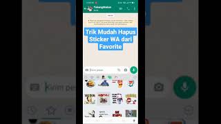 Trik Hapus Sticker Whatsapp