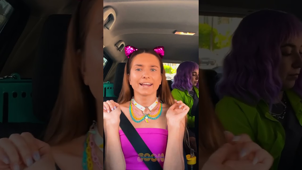 How to apply makeup in the car? 🤯Trying viral hacks 