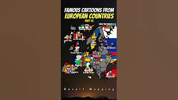 Famous Cartoons From European Countries PART 10 Shorts Geography Map Famous Cartoon 