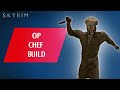 How To DESTROY SKYRIM with the KNIFE and FORK - OP CHEF Build (Legendary)