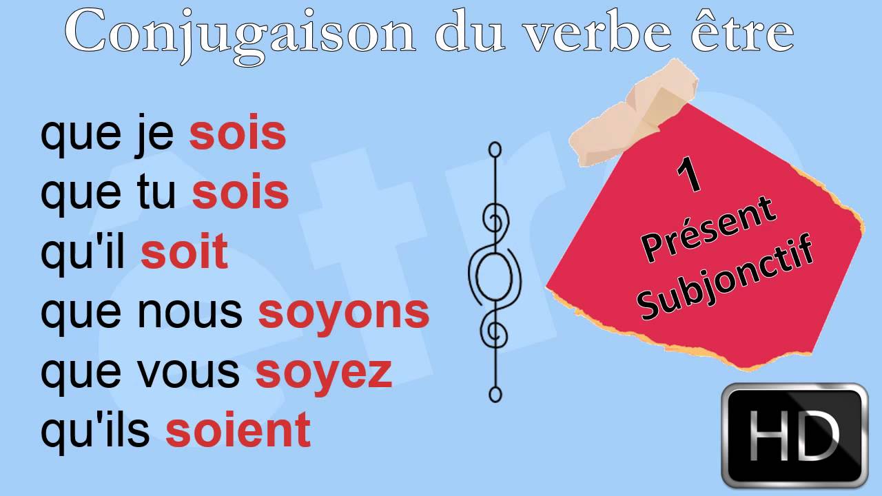 etre conjugaison subjonctif