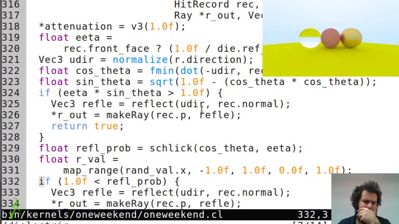 C++: Raytracing in One Weekend in OpenCL - Positionable Camera 3 ...