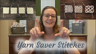 Which Crochet Stitch uses the LEAST yarn  Experiment COMPLETE!