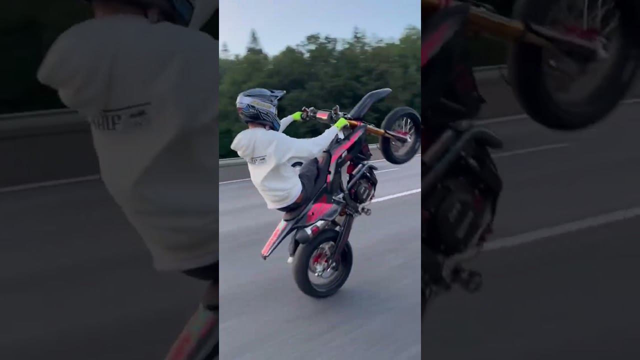 ŠÍLENSTVÍ PO ZADNÍM KOLE V PROVOZU NA DÁLNICI 😱