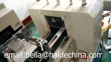 full automatic printed tissue floding cuting chopsticks packing machine with counting parts