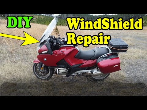 DIY Windshield Repair BMW R1200RT – Fix broken motorcycle windshield adjuster brackets the Hard Way