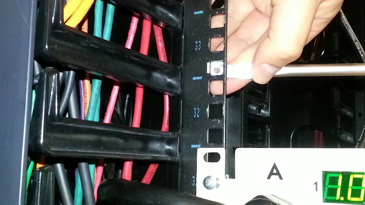 Demonstration of installation technique for rack/cage nut