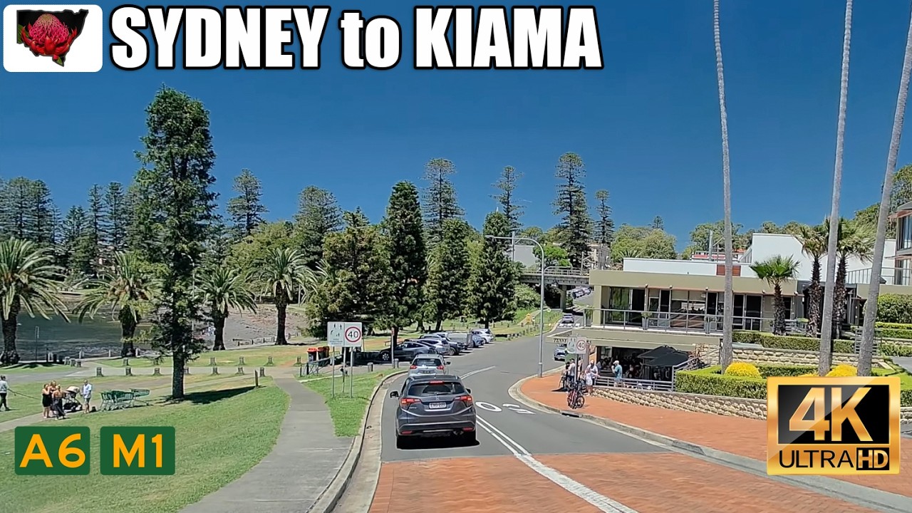 4K Australia drive: Sydney (Kingsgrove) to Kiama via A6, Princes Highway & Albion Park Rail