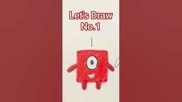 Drawing Numberblocks Cartoon Character No.1 | Fun & Easy Step-by-Step