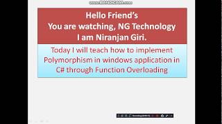 Part 1 Polymorphism Use windows application