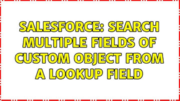 Salesforce: Search multiple fields of custom object from a lookup field
