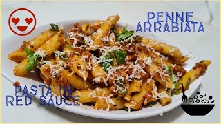 Penne Arrabiata / Pasta in Red Sauce – Spicy Pasta Recipe - Khushboo Rasoi Ki.