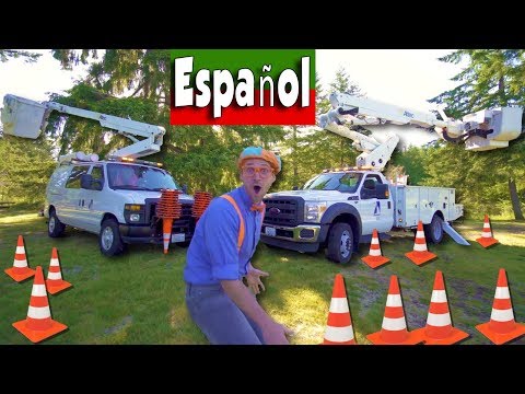 Blippi Español sube en un Camión de Cesta | Máquinas Educativas para Niños