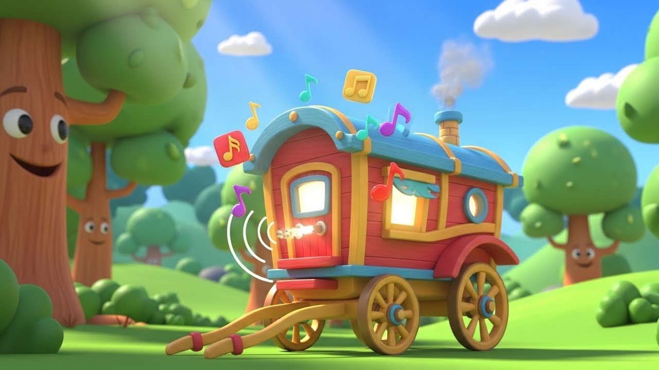 The Happy Wagon Song 🚃✨ | Kids Song 2026 | Nursery Rhymes for Toddlers