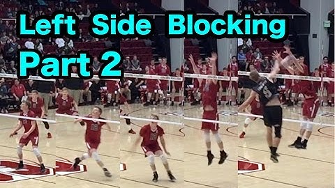 Outside Hitter Blocking Technique (part 2/2) - How To Block A Volleyball Tutorial