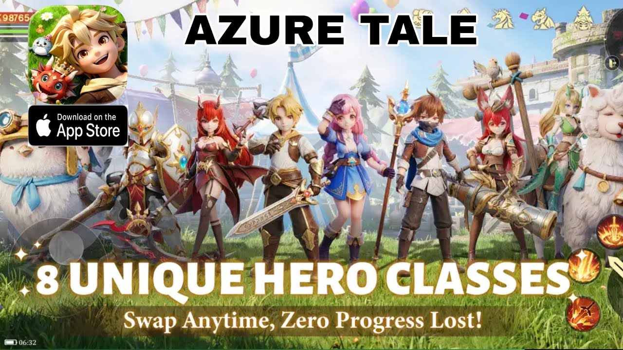 Azure Tale Gameplay - Upcoming MMORPG Game Android iOS - YouTube