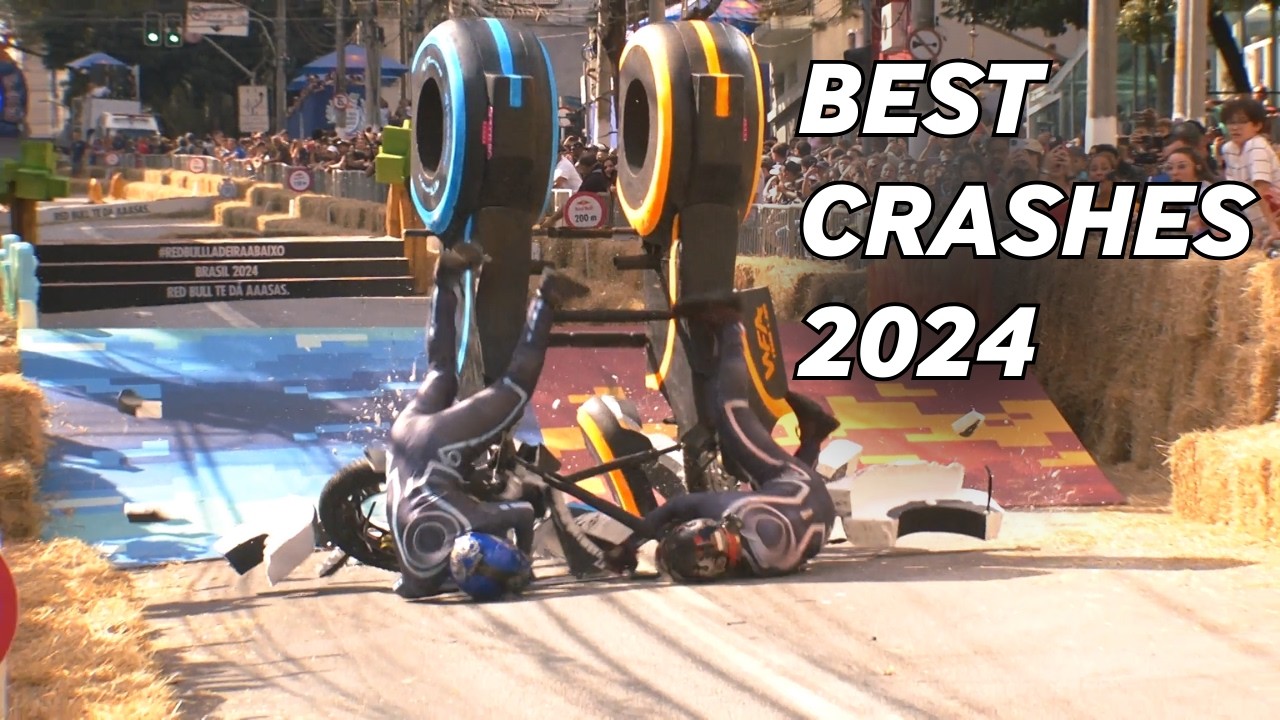 MOST SPECTACULAR CRASHES OF 2024 #greatestcrashes #2024 #redbullsoapboxrace #legendsofsoapboxracing