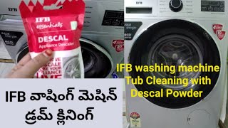 IFB Washington machine Tub Cleaning // Descal process // in Telugu