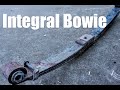 Forging A Huge Integral Bowie Knife From A Giant Truck Spring, Blacksmithing, Knifemaking