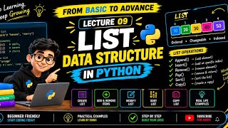 Details Python Full Course ♥️ | List Data Structure | Lecture 9 Guide