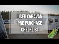 Used caravan purchase check list