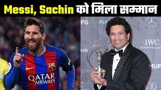 Formula one champion lewis hamilton and barcelona forward lionel messi
were declared joint winners of the laureus world sportsman year award
in berlin...