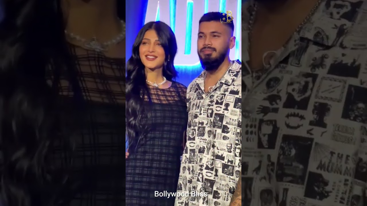 Shurti Hasan with her boyfriend for Adhura promotion