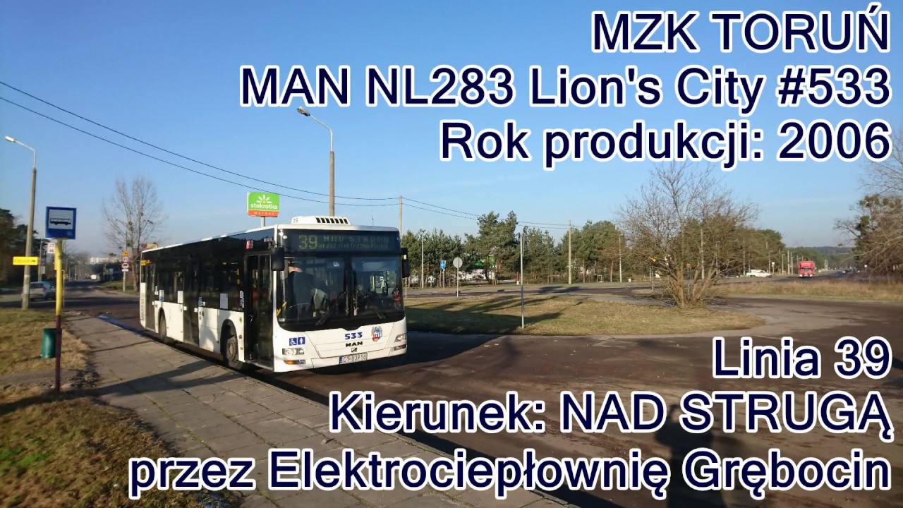 MZK Toruń - Linia 39, MAN NL283 Lion's City #533