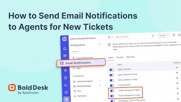 How to Send Email Notifications to Agents for New Tickets