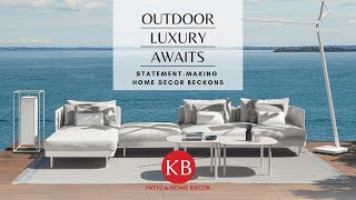 Seamless, Easy Elegance Indoors and Out: Shop KB Patio & Home Decor, Florida #luxury #patiofurniture