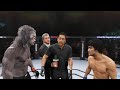 Werewolf vs. Bruce Lee (EA Sports UFC 2) - CPU vs. CPU