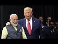 Howdy Modi: US President Donald Trump arrives at Houston's NRG stadium