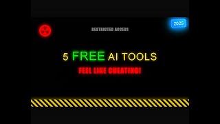 5 FREE AI Tools That Feel Like CHEATING! (2025 Edition)