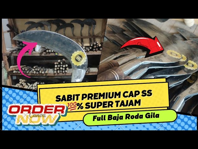 Buktikan Keampuhan Sabit Premium Super Tajam Terbuat dari Full Baja Roda Gila class=