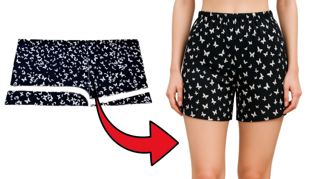 Сшейте шорты за 15 минут! Даже если вы не портной, вы справитесь!✂