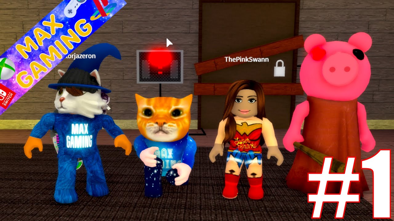PIGGY EST VRAIMENT LE PIRE DES COCHONS PSYCHOPATHES ! Roblox Piggy Gameplay #1 - Max Gaming
