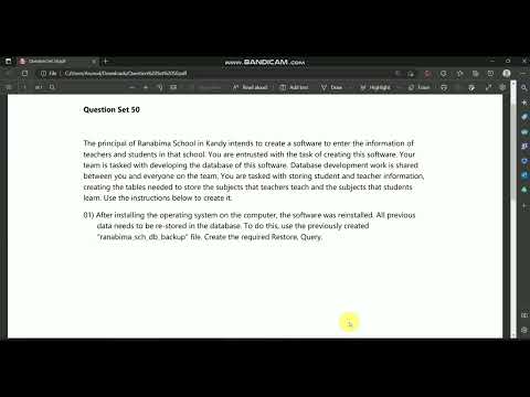 Data Base Task 50 | 1st Year | Java Institute For Advanced Technology