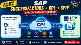 🌐SAP SuccessFactor Integration with SAPCPI | Lecture 01 - Employee Data to SFTP | Real-Time Scenario