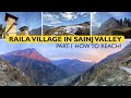 सैंज घाटी में बसा खूबसूरत गांव रैला | Part-1 How to reach Raila village in Sainj valley?