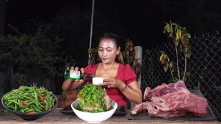 Pork ribs recipe, cooking with 500 chili & Pork breasts BBQ with Fresh vegetable, Amazing videos